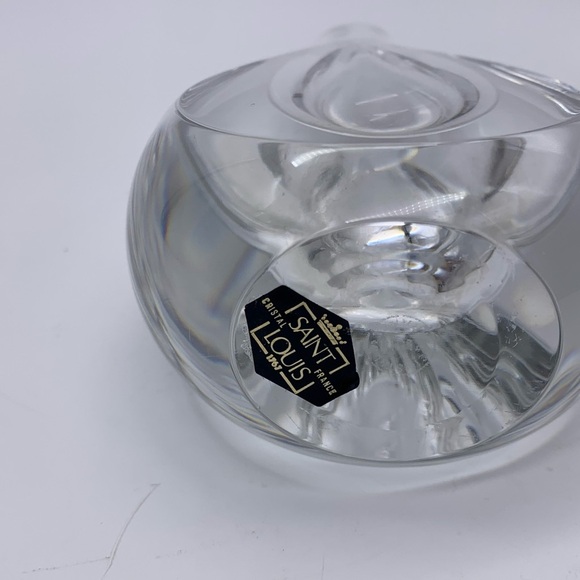 Vintage SAINT LOUIS 3D Crystal Glass Bud Vase 9” France 1967 - Picture 9 of 9